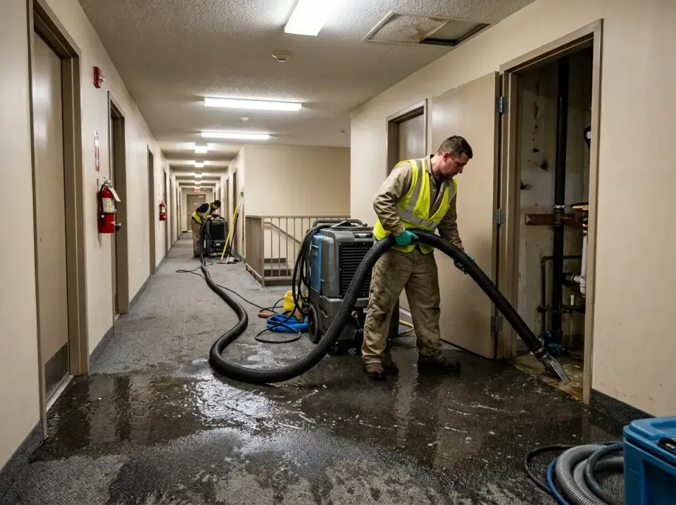 multi-unit-apartment-hallway-f-005 — frequently asked questions, Emergency Burst Pipe Water Extraction & Removal in Americus…